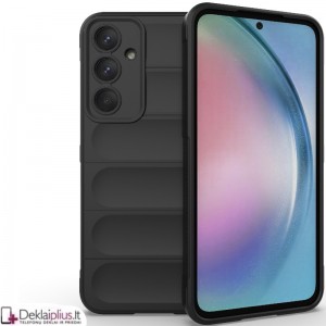 Magic Shield guminis dėklas - juodas (Samsung A55 5G)